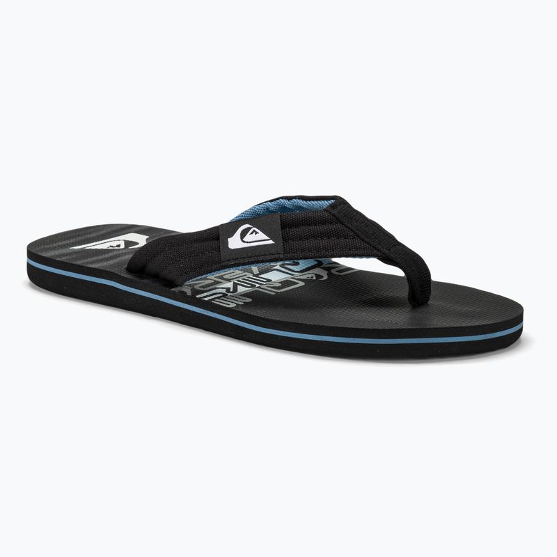 Férfi flop-flop papucs Quiksilver Molokai Layback II black3