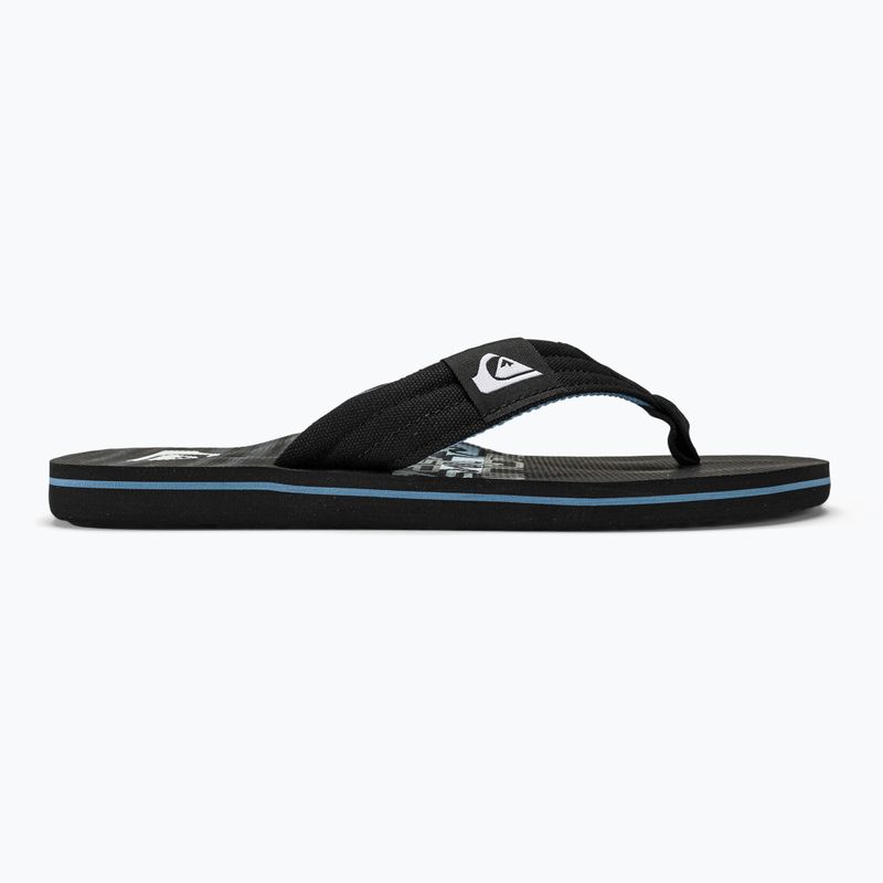 Férfi flop-flop papucs Quiksilver Molokai Layback II black3 2