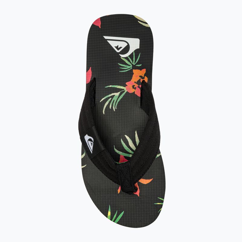 Férfi flop-flop papucs Quiksilver Molokai Layback II black / orange / green 5