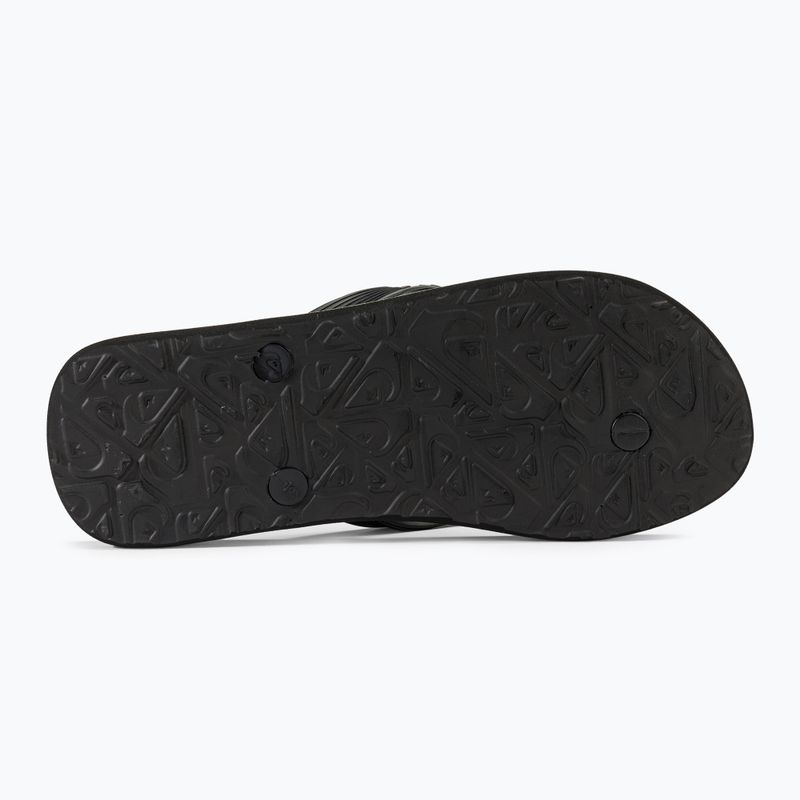 Quiksilver Molokai Art II black/brown/green férfi flip-flop papucs 4