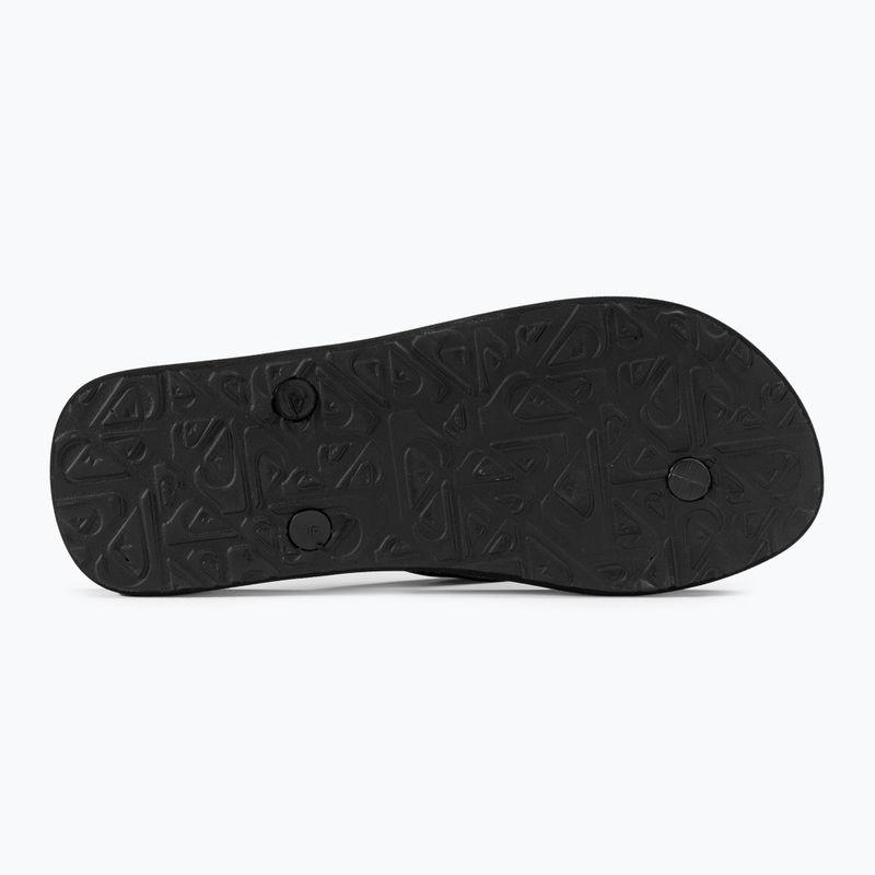 Quiksilver Molokai Art II black/black/orange férfi flip-flop papucs 4