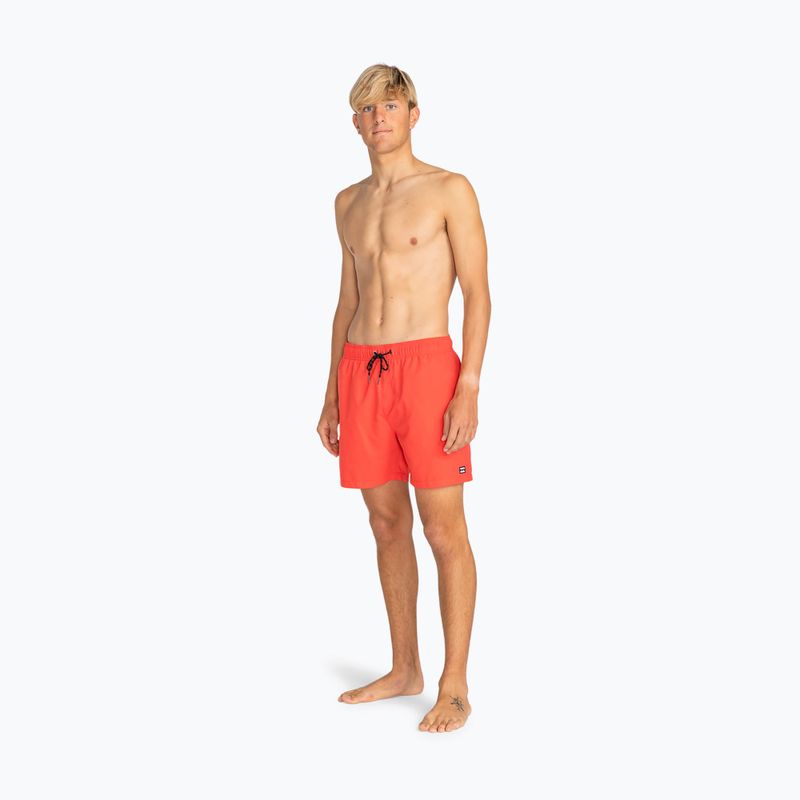 Férfi fürdőnadrágok Billabong All Day Layback red hot 2
