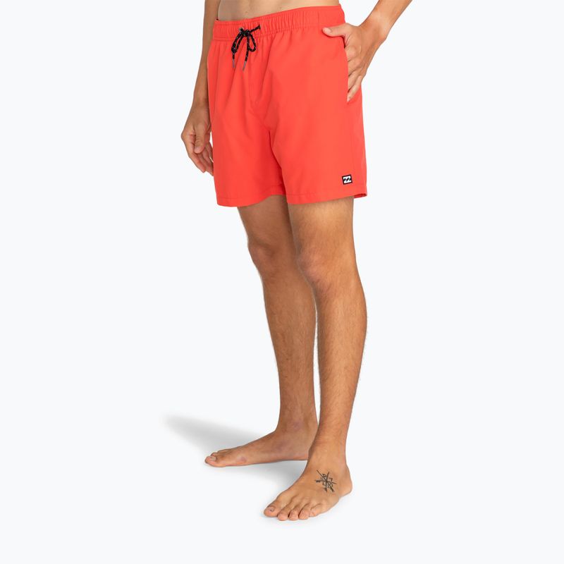 Férfi fürdőnadrágok Billabong All Day Layback red hot 5
