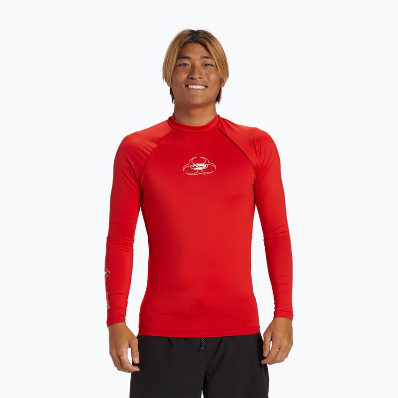 Quiksilver Saturn UPF50 high risk red férfi hosszú ujjú úszófelső