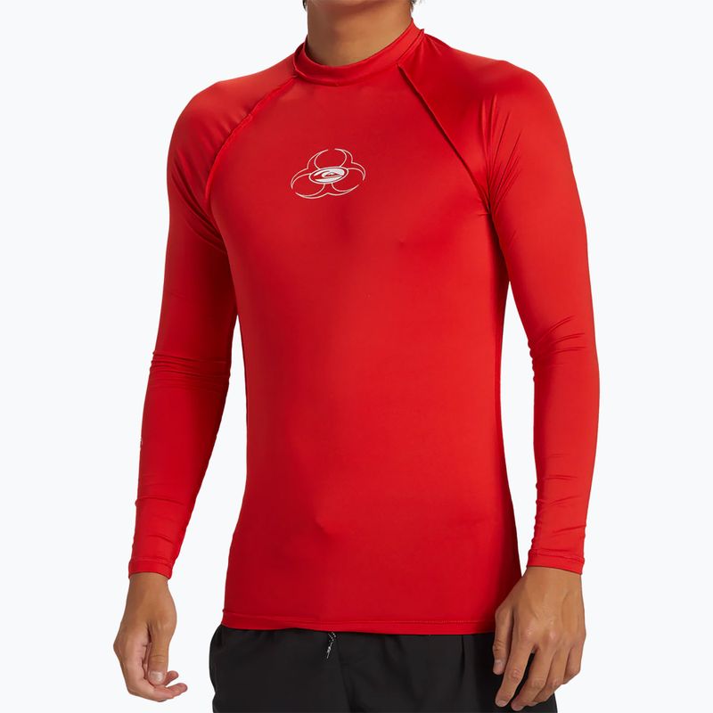 Quiksilver Saturn UPF50 high risk red férfi hosszú ujjú úszófelső 4