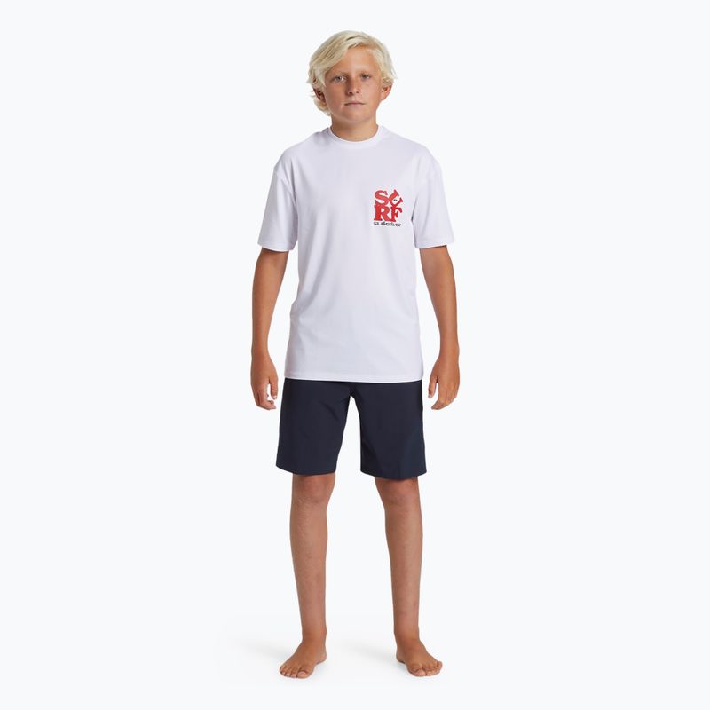 Gyerek úszópóló Quiksilver Everyday Surf Tee white/black 2