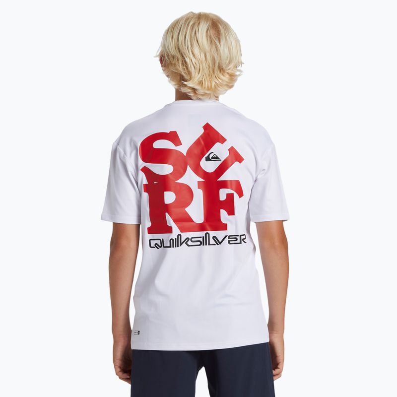 Gyerek úszópóló Quiksilver Everyday Surf Tee white/black 3