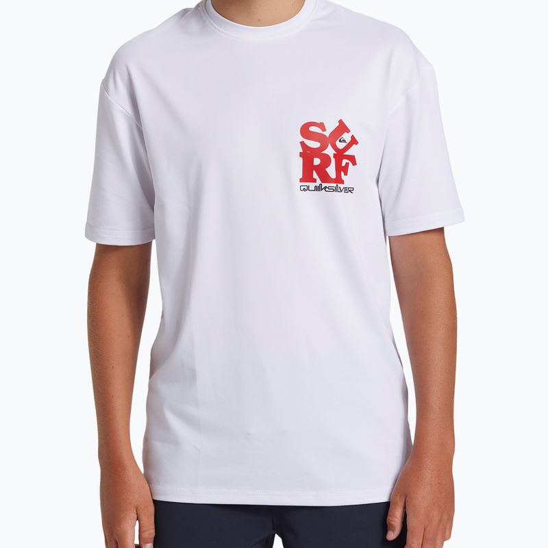 Gyerek úszópóló Quiksilver Everyday Surf Tee white/black 5