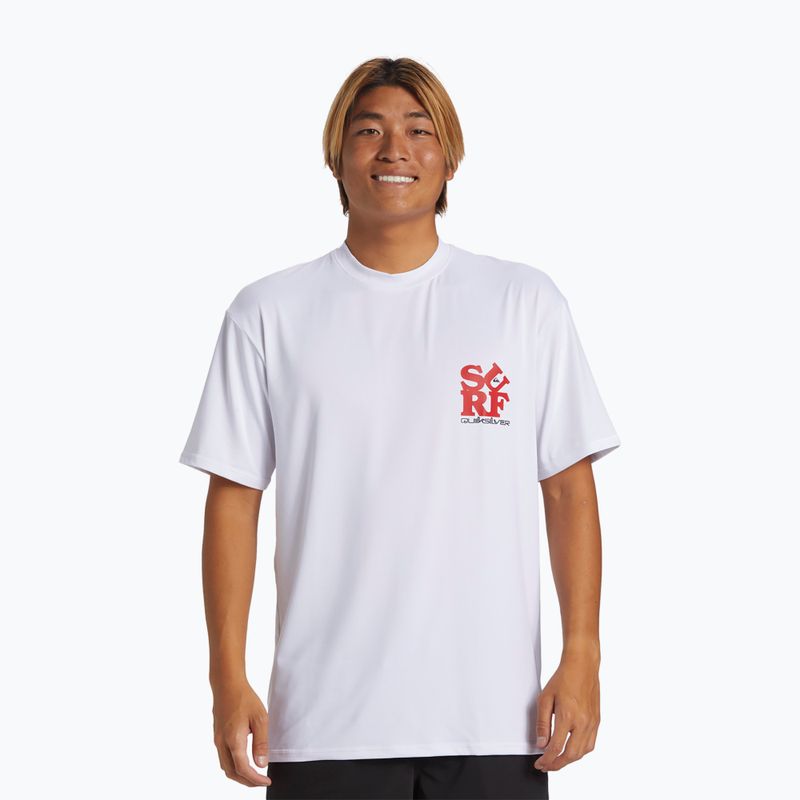 Férfi úszópóló Quiksilver Everyday Surf Tee white/black