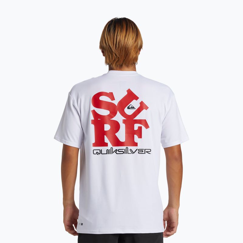 Férfi úszópóló Quiksilver Everyday Surf Tee white/black 2