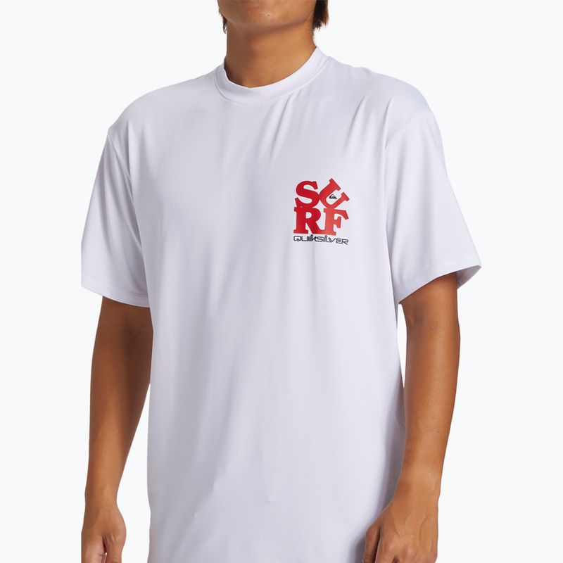 Férfi úszópóló Quiksilver Everyday Surf Tee white/black 3