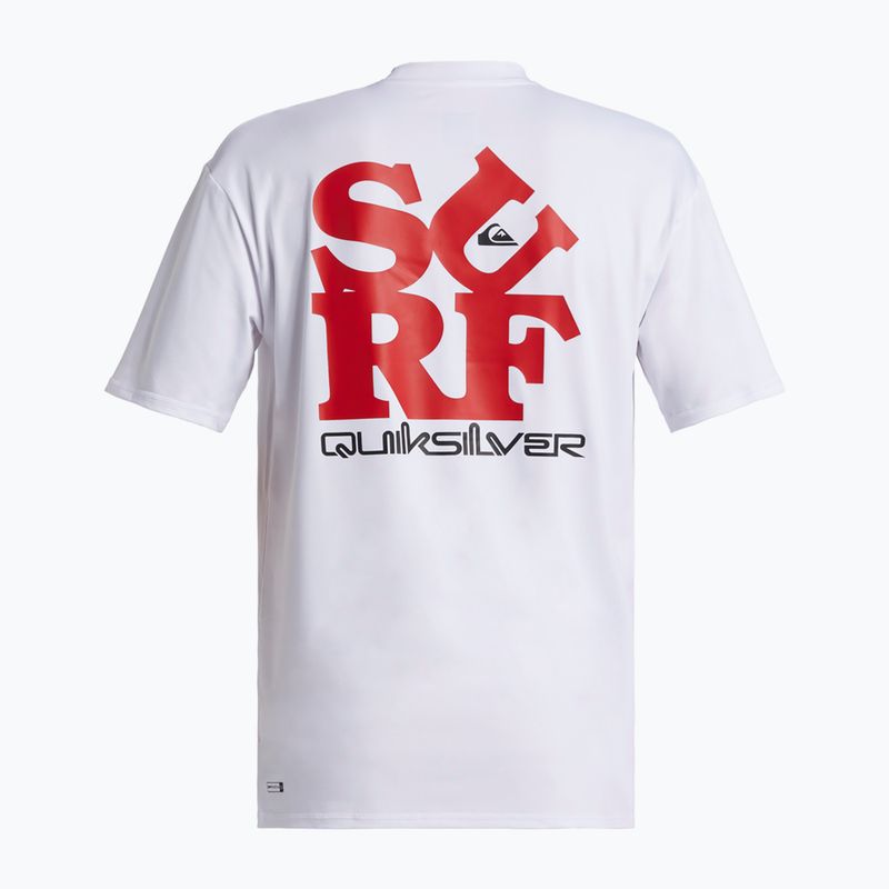 Férfi úszópóló Quiksilver Everyday Surf Tee white/black 5