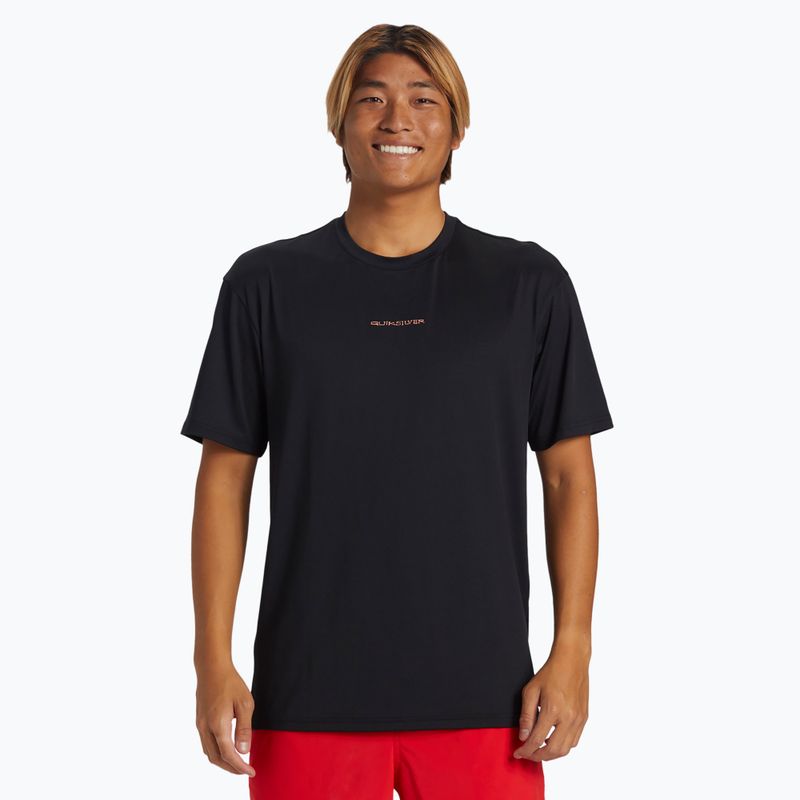 Férfi úszópóló Quiksilver Everyday Surf Tee black/white