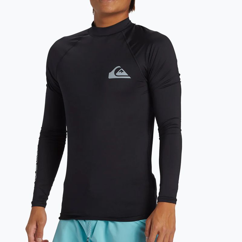 Férfi hosszú ujjú felső úszáshoz Quiksilver Everyday UPF50 black 4