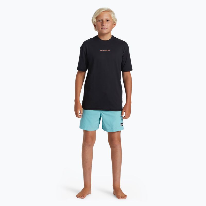 Gyerek úszópóló Quiksilver Everyday Surf Tee black/white 2