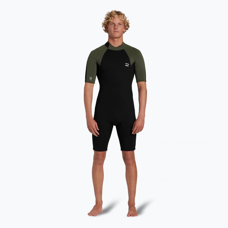 Férfi Billabong 2mm Foil Back Zip Spring moss úszószivacs 2