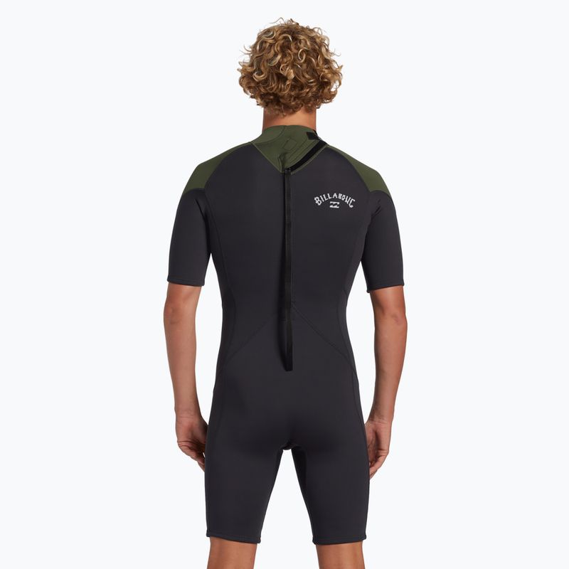 Férfi Billabong 2mm Foil Back Zip Spring moss úszószivacs 3