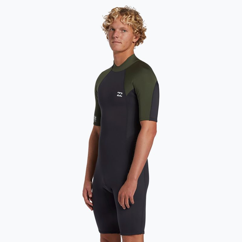 Férfi Billabong 2mm Foil Back Zip Spring moss úszószivacs 4