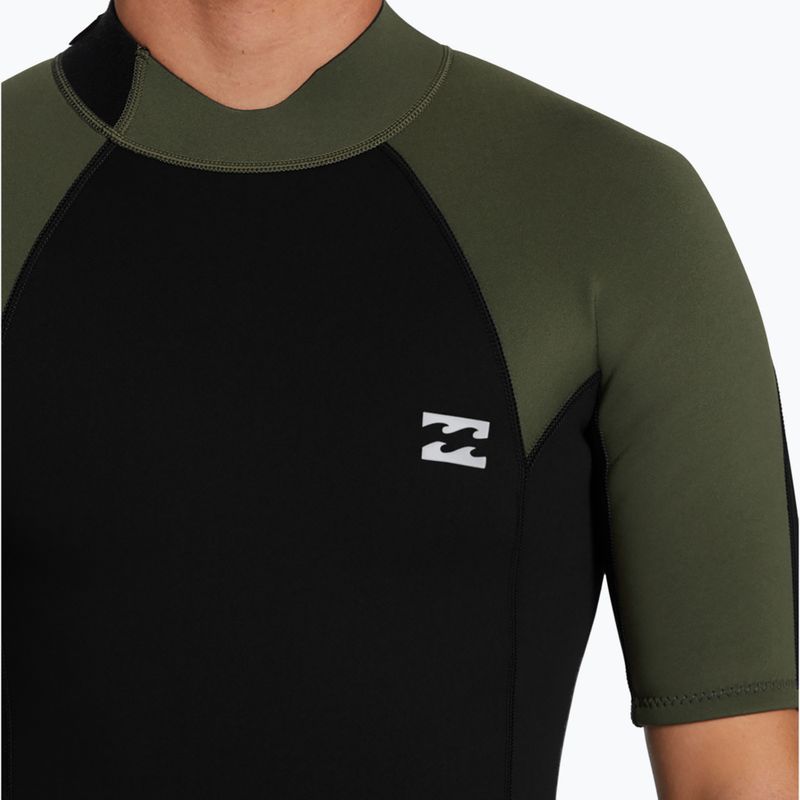Férfi Billabong 2mm Foil Back Zip Spring moss úszószivacs 5