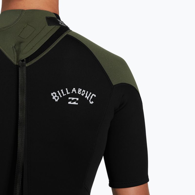 Férfi Billabong 2mm Foil Back Zip Spring moss úszószivacs 6