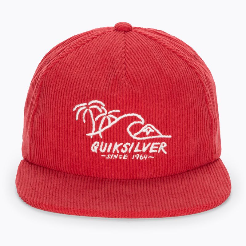 Férfi Quiksilver Cord Stretcher magas kockázatú piros baseball sapka 2