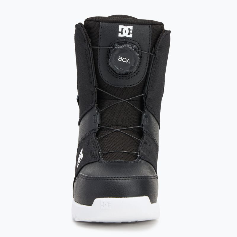 Gyerek snowboard cipő DC Youth Scout black/black/white 3