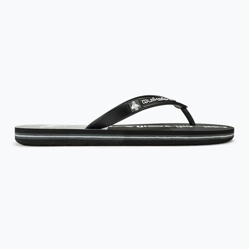 Quiksilver Molokai Stripe black/black/grey férfi flip-flop papucs 2