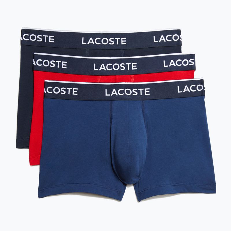 Lacoste boxeralsó 5H3389 W64 3 pár tengerészkék/vörös metilén 11