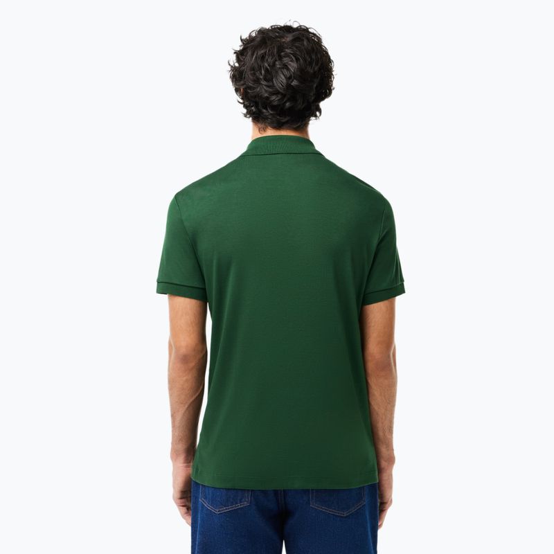 Férfi galléros póló Lacoste DH2050 green 2