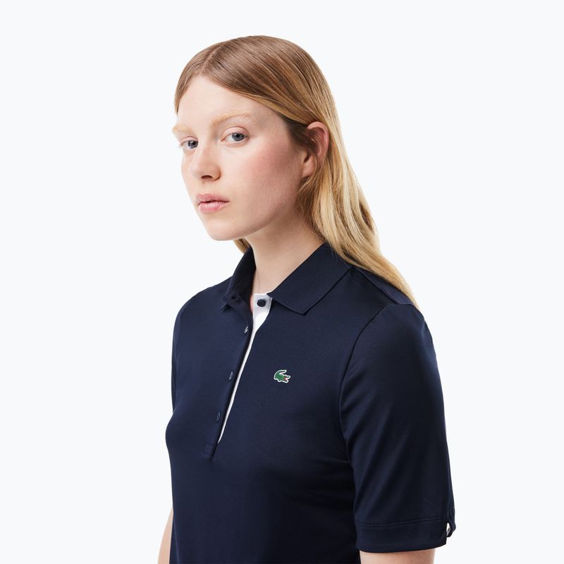 Lacoste női póló póló PF5179 tengerészkék/fehér 3