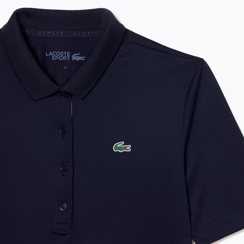 Lacoste női póló póló PF5179 tengerészkék/fehér 7