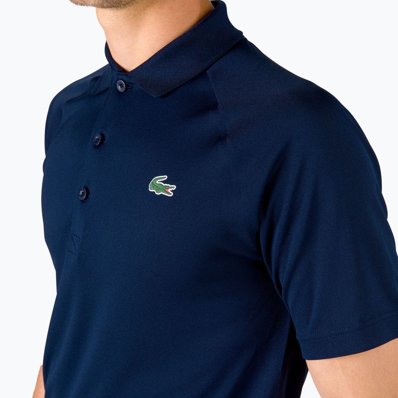 Férfi teniszpóló Lacoste kék DH3201 166 4