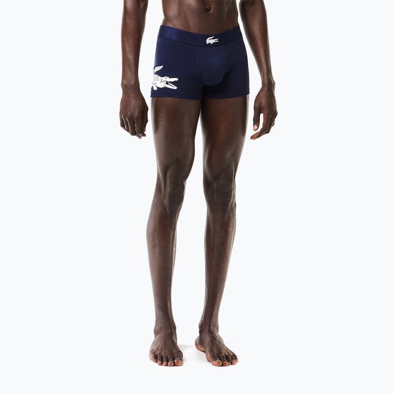 Lacoste boxeralsó 5H1803 BCK 3 pár tengerészkék-fehér/ezüst porcelán 15