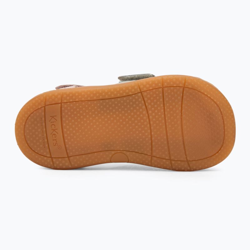 Kickers Kick Bazar világos rózsaszín/többszínű gyermek szandálok 4