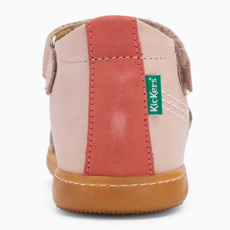 Kickers Kick Bazar világos rózsaszín/többszínű gyermek szandálok 6