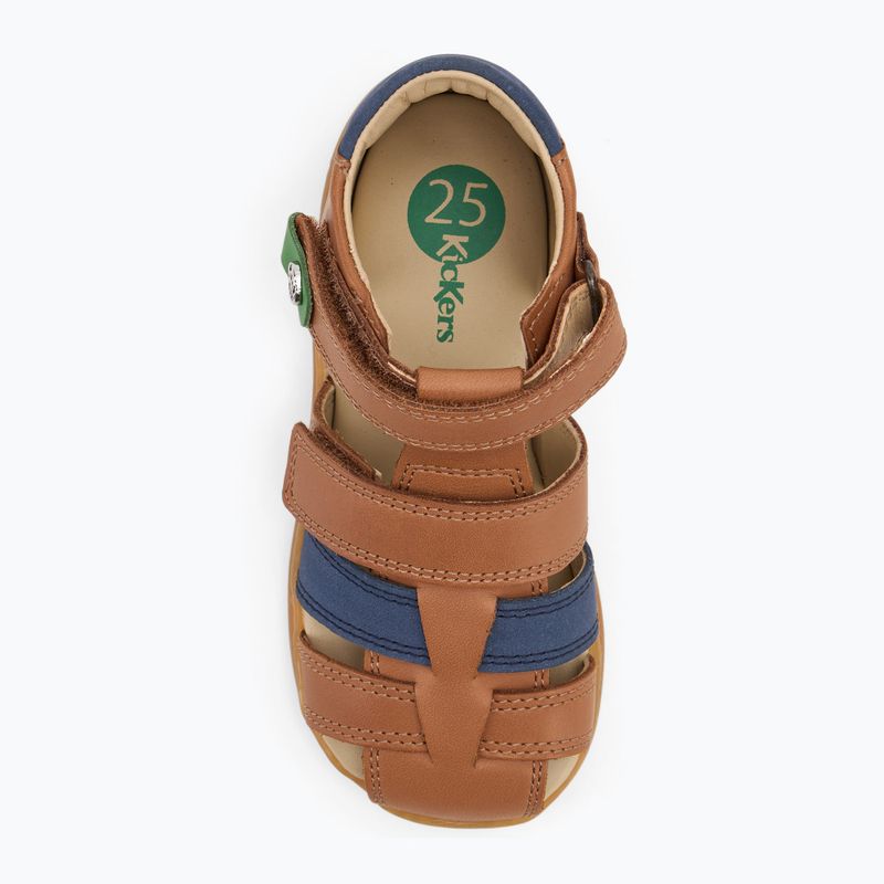 Kickers Kick Pod camel/navy gyermek szandálok 5