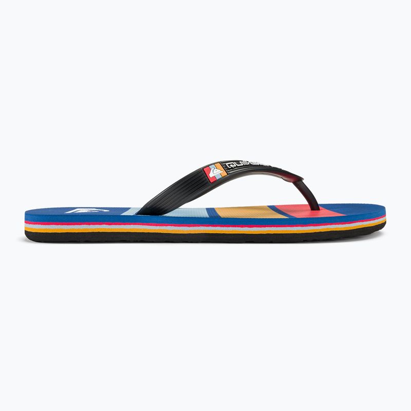 Quiksilver Molokai Stripe black/red/blue férfi flip-flop papucs 2