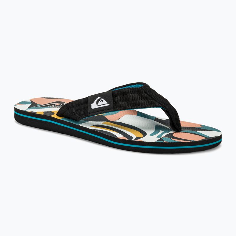 Férfi flop-flop papucs Quiksilver Molokai Layback II white / black / blue