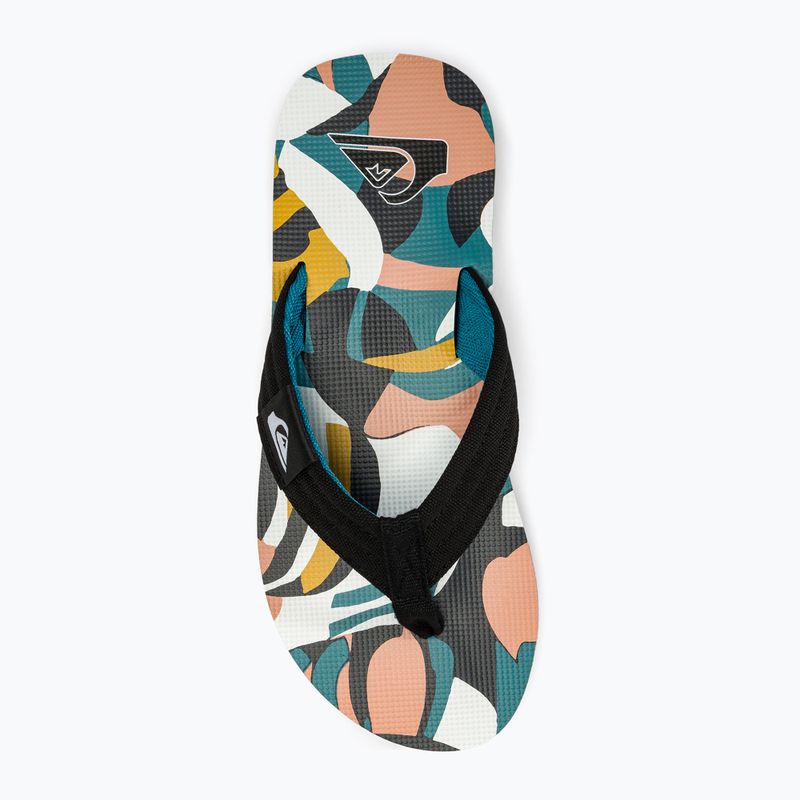 Férfi flop-flop papucs Quiksilver Molokai Layback II white / black / blue 5