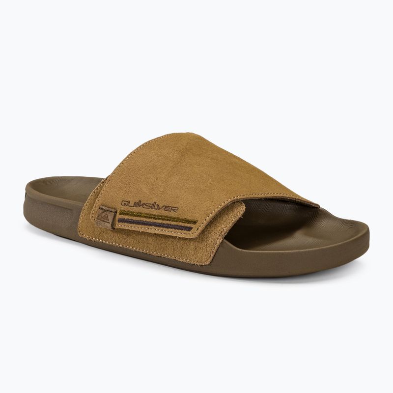 Quiksilver Rivi Suede tan 1 férfi papucs