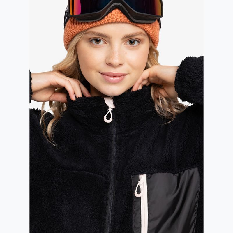 Női ROXY Alabama Full Zip Solid pulóver igaz fekete 5