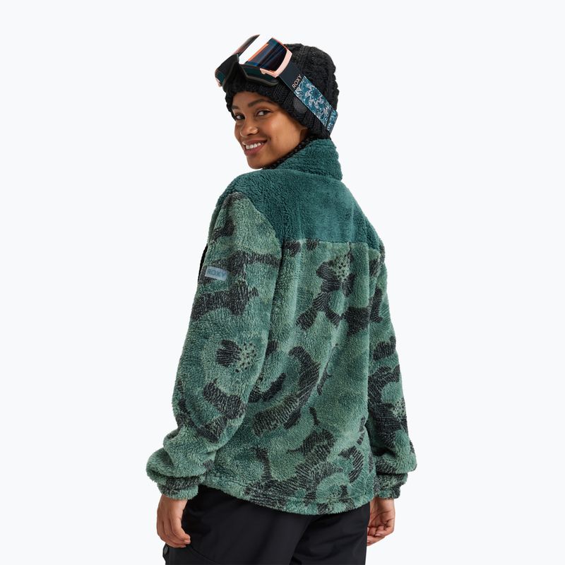 Női pulóver ROXY Alabama Full Zip Printed lily pad sketch book 3