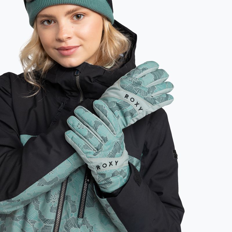 Női snowboard kesztyű ROXY Roxy Jetty lily pad sketch book 9