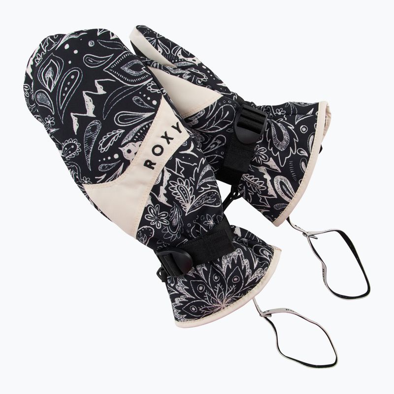 Női snowboard kesztyű ROXY Jetty Mitt true black bandanas 6