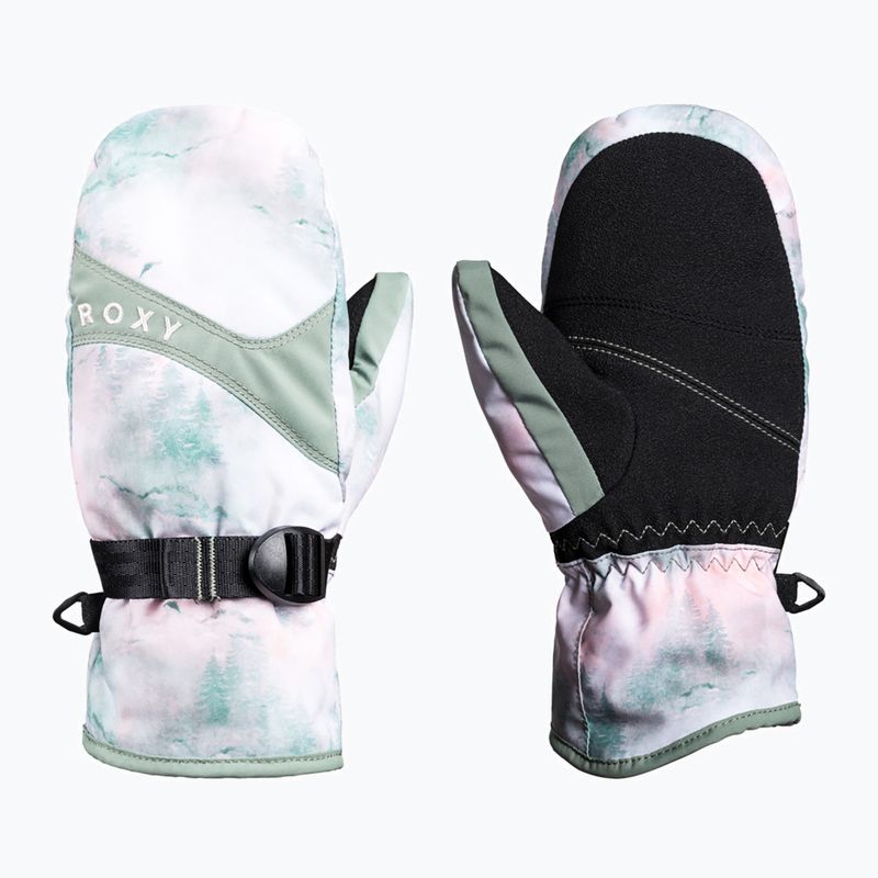 Gyerek snowboard kesztyű ROXY Roxy Jetty Girl Mitt Sea pine mystery fog
