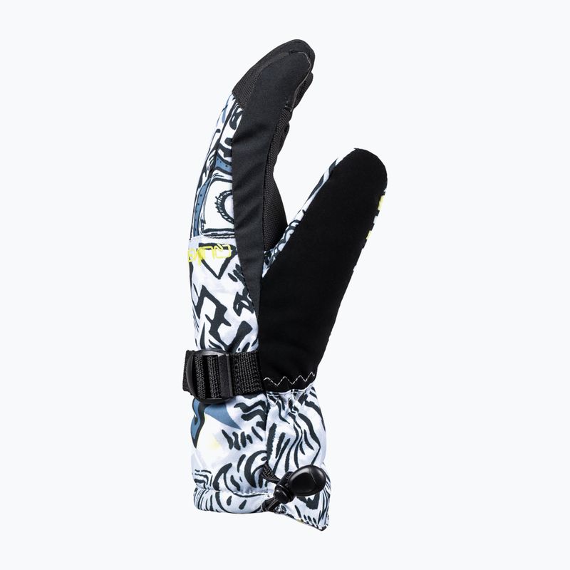 Gyerek snowboard kesztyű Quiksilver Mission heritage scribble black 2