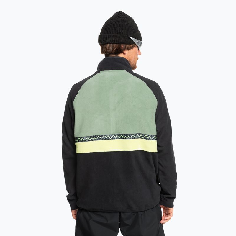 Quiksilver Champagne Powder Fleece férfi snowboard pulóver igaz fekete 3