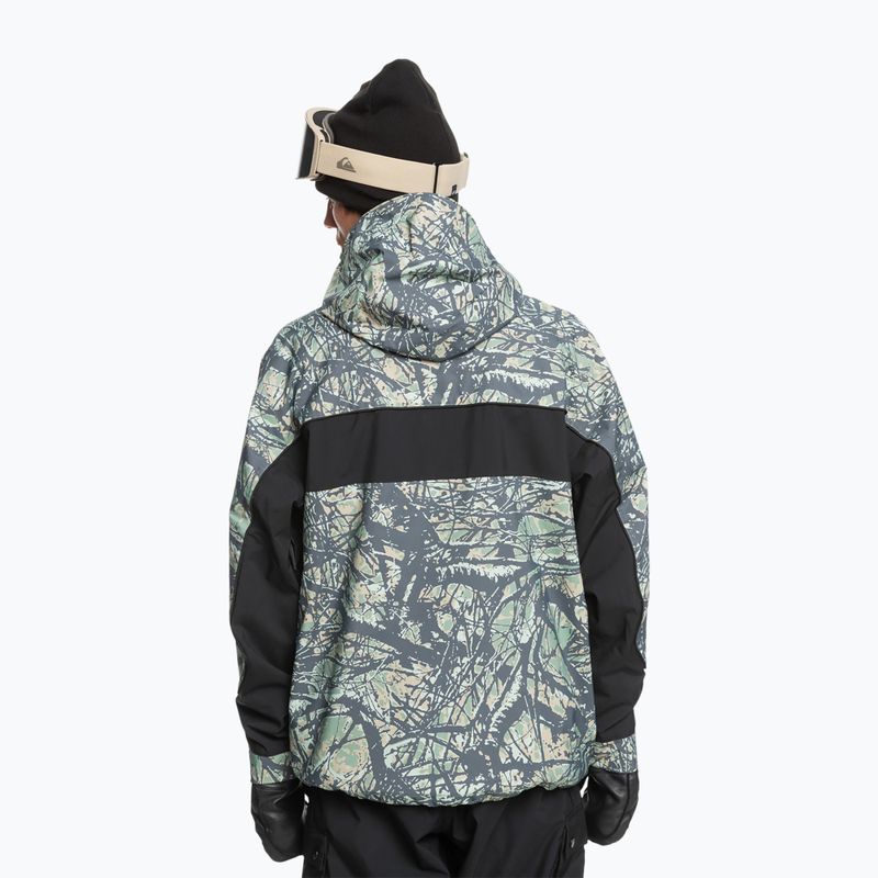 Férfi snowboard kabát Quiksilver High Altitude 20K woodland abstract sea spray 2
