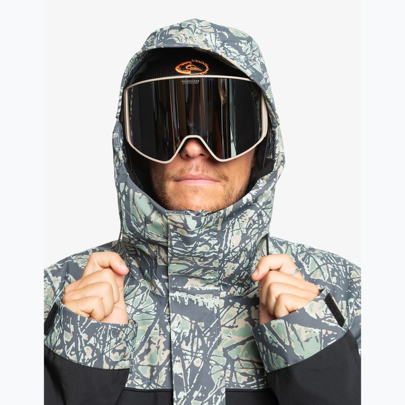 Férfi snowboard kabát Quiksilver High Altitude 20K woodland abstract sea spray 4