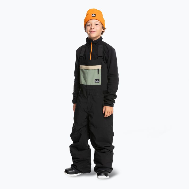 Quiksilver Mash Up Bib gyerek snowboard nadrág true black